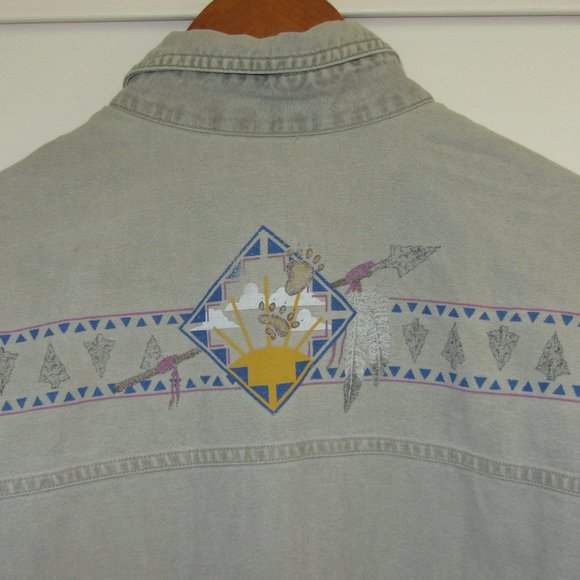 Vintage Southwestern Native American Button Up - Picture 5 of 6